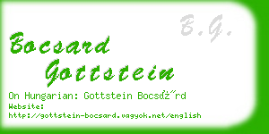 bocsard gottstein business card